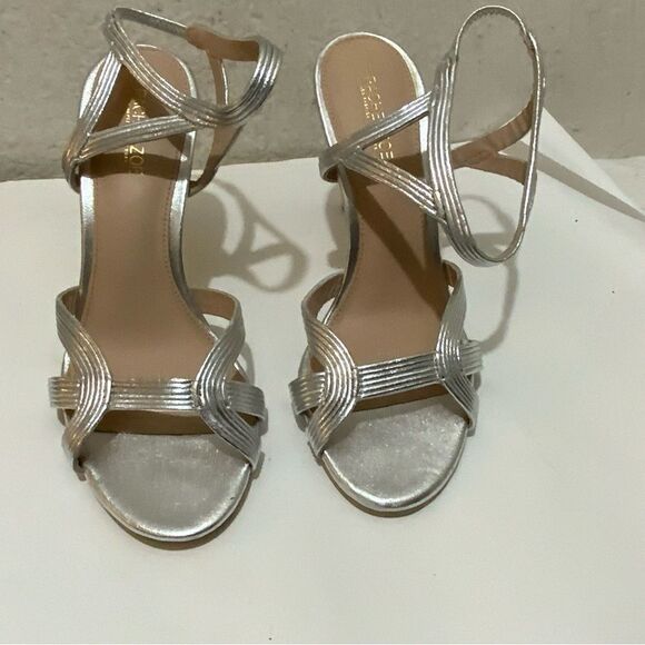 New Rachel Zoe Heels silver size 6.5 - Picture 4 of 10
